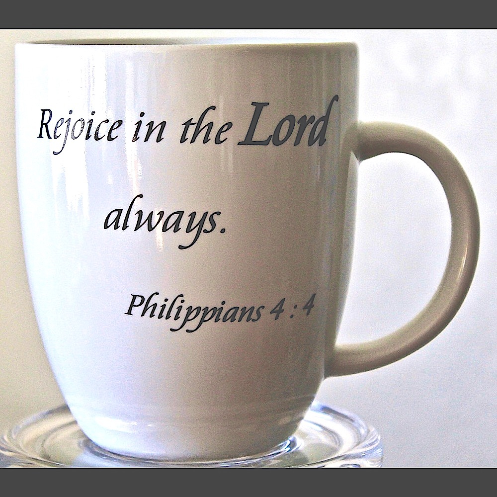 COVENTRY DAILY BLESSINGS MUG CUP PHILIPPIANS 4:4 NEW